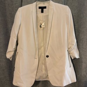 NEW White Blazer Coat Forever 21 size small (S)